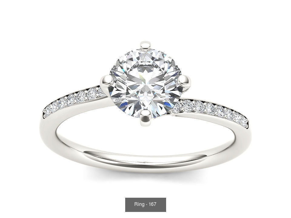 22 Excellent Solitaire ring 3dm render details pack 3D Model Collection_19