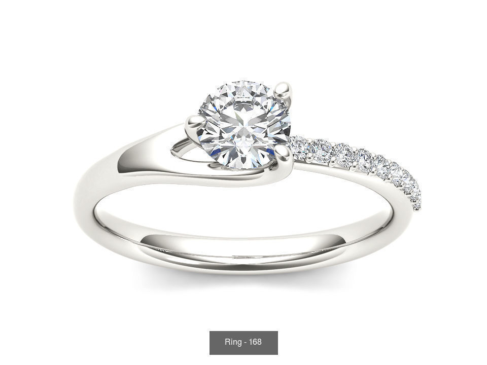 22 Excellent Solitaire ring 3dm render details pack 3D Model Collection_18