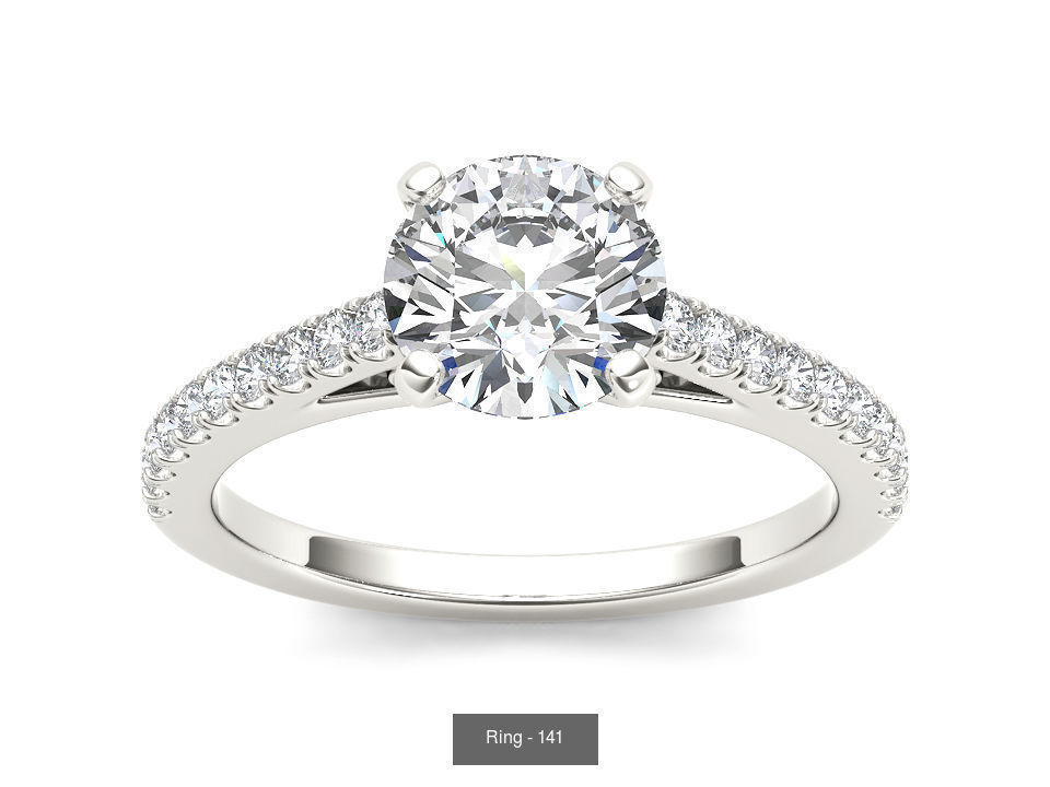 22 Excellent Solitaire ring 3dm render details pack 3D Model Collection_21