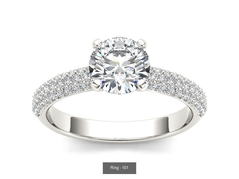 22 Excellent Solitaire ring 3dm render details pack 3D Model Collection_9