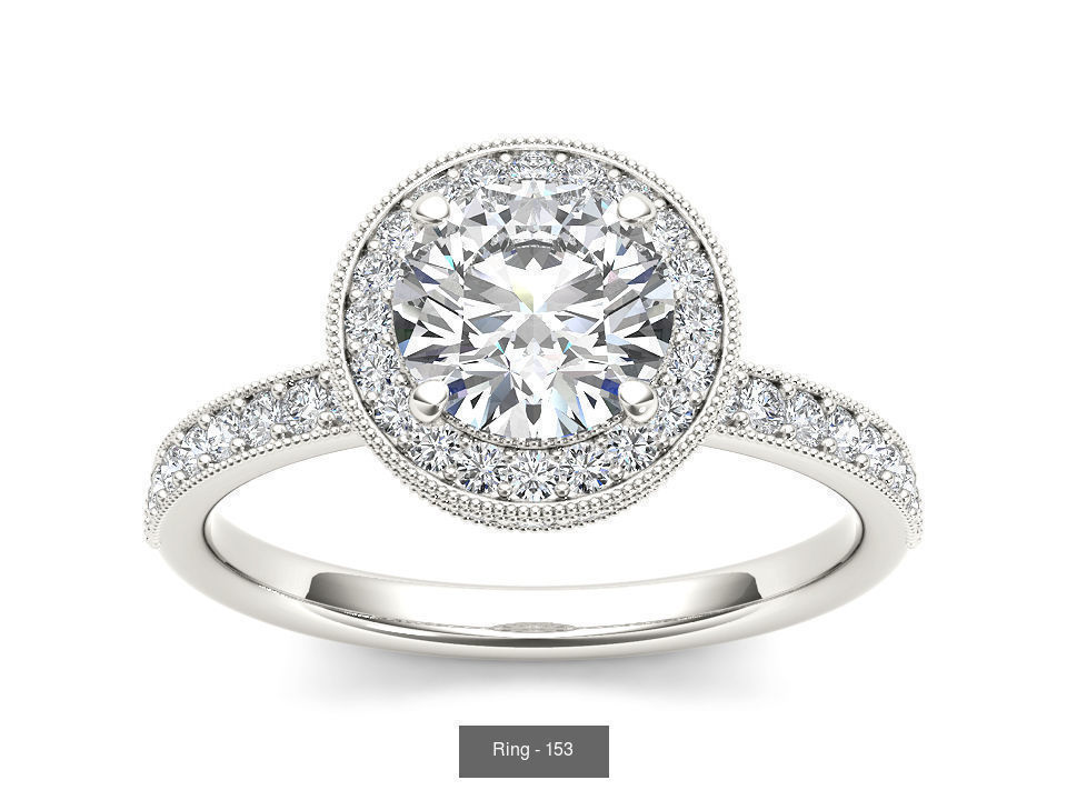 22 Excellent Solitaire ring 3dm render details pack 3D Model Collection_12