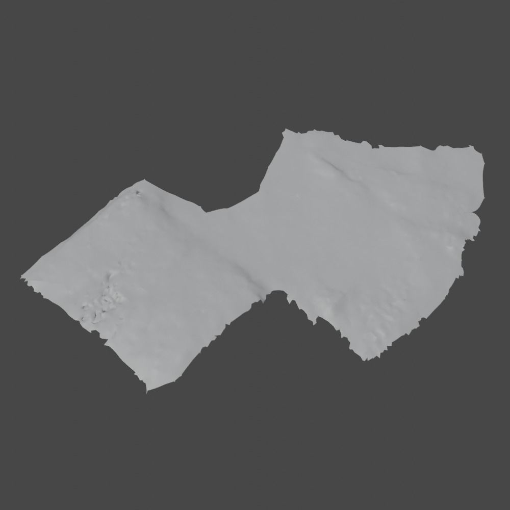 Low-Poly Scanned a plie of grunge cardboard 3D model_1