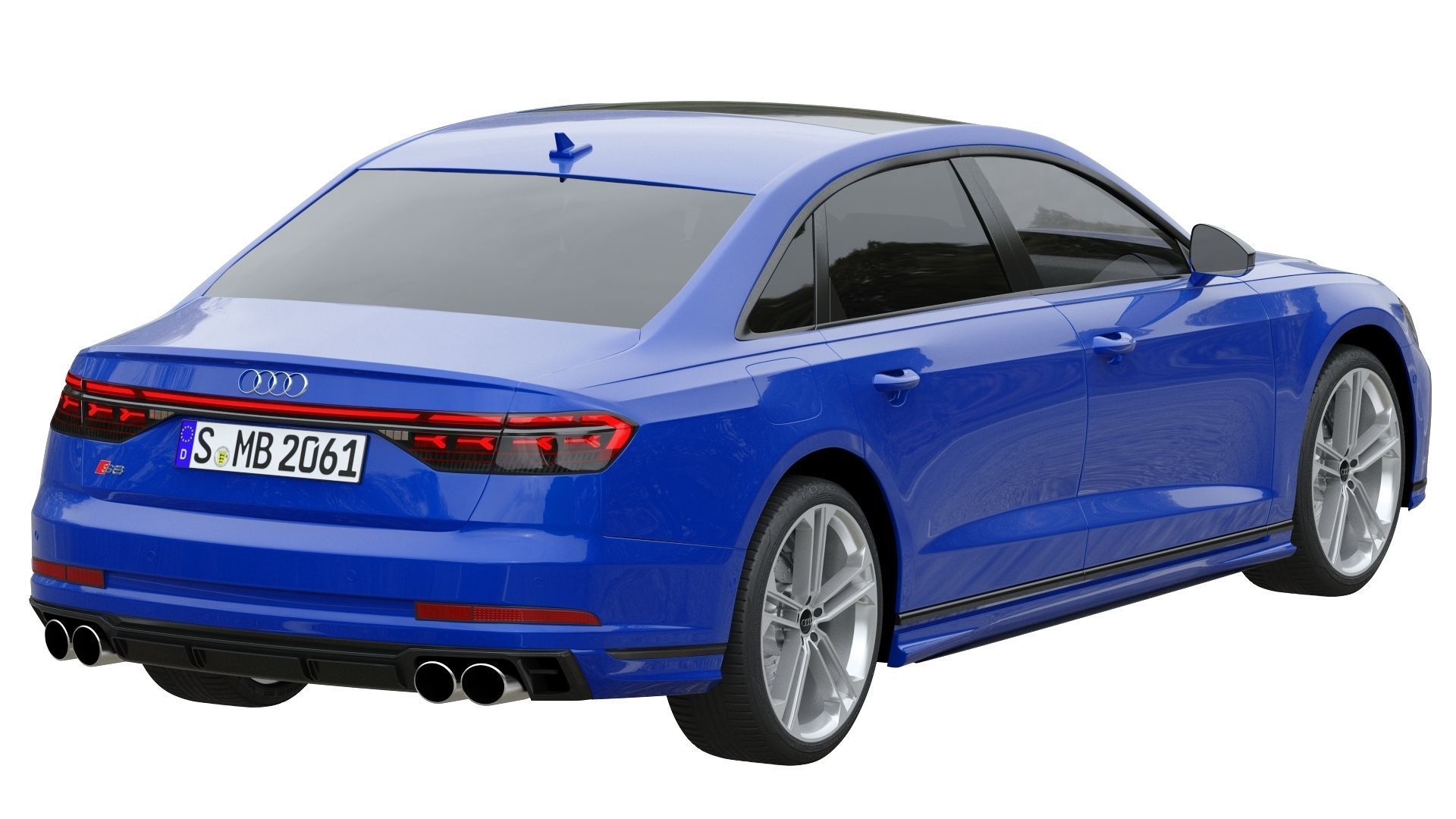 Audi S8 2022 3D model_1