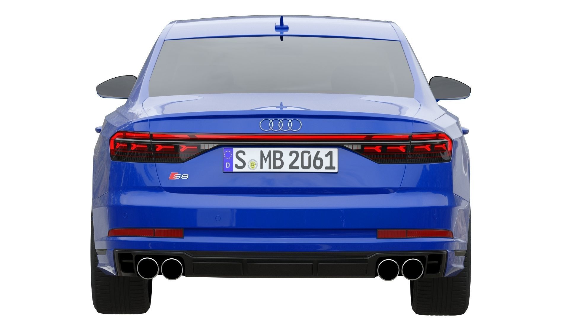 Audi S8 2022 3D model_4