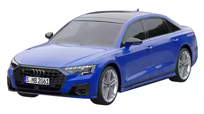 Audi S8 2022 3D model