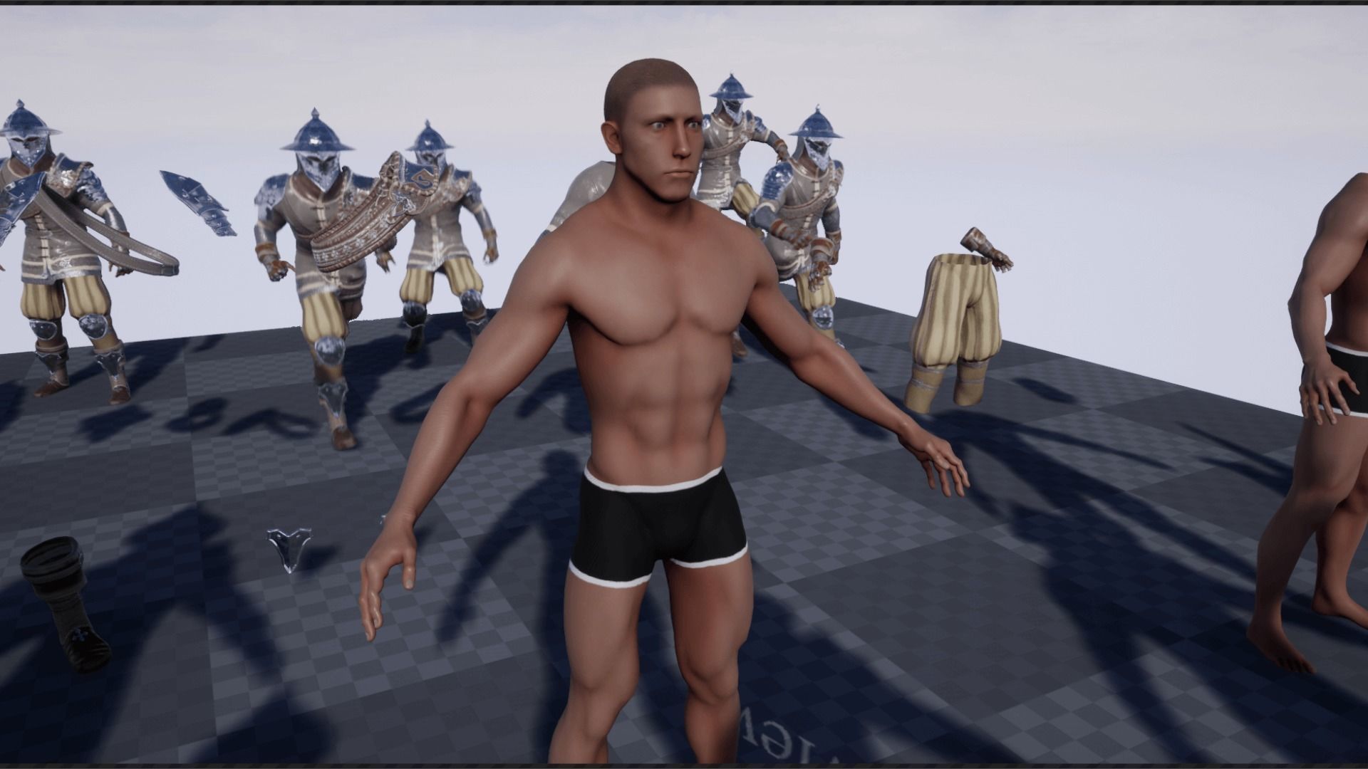 Mercenary Low-poly 3D model_20