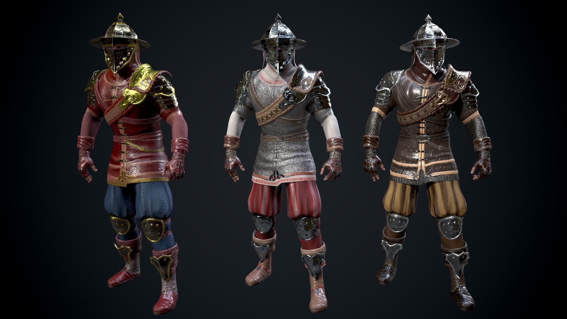 Mercenary Low-poly 3D model_8