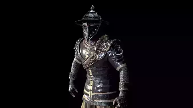 Mercenary Low-poly 3D model