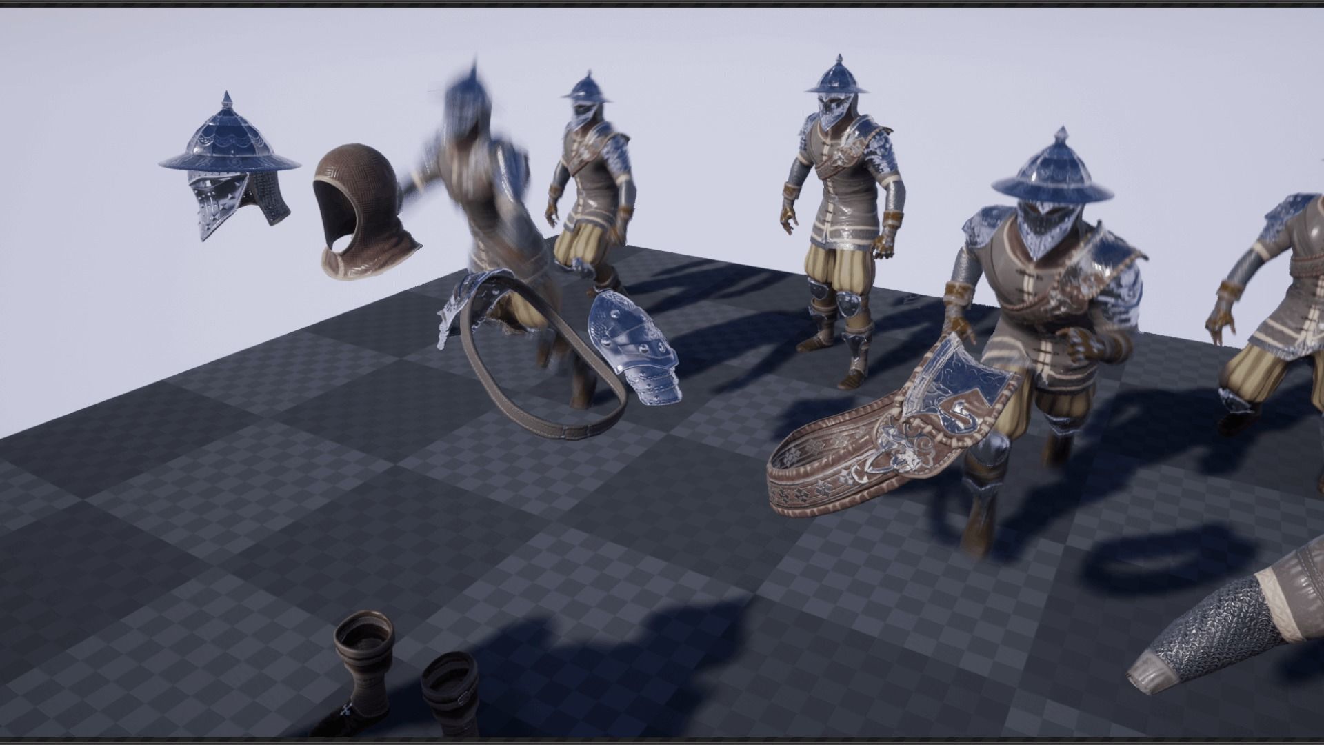 Mercenary Low-poly 3D model_25