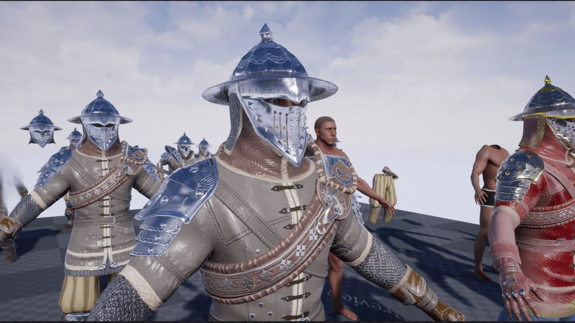 Mercenary Low-poly 3D model_26