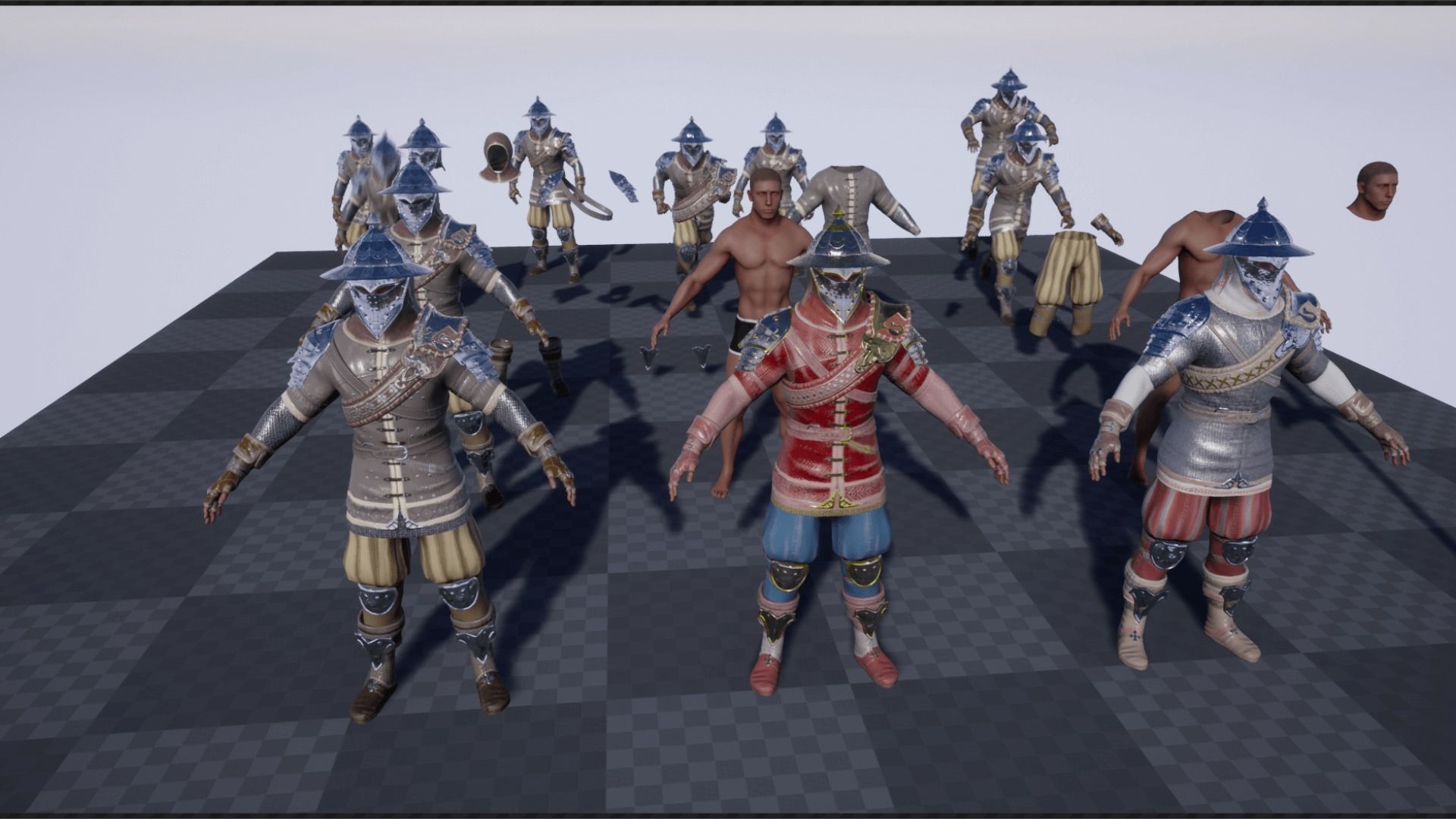 Mercenary Low-poly 3D model_19