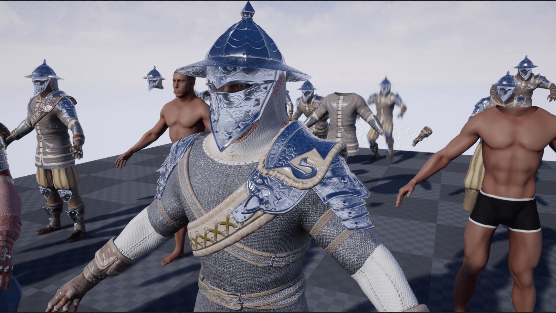 Mercenary Low-poly 3D model_28