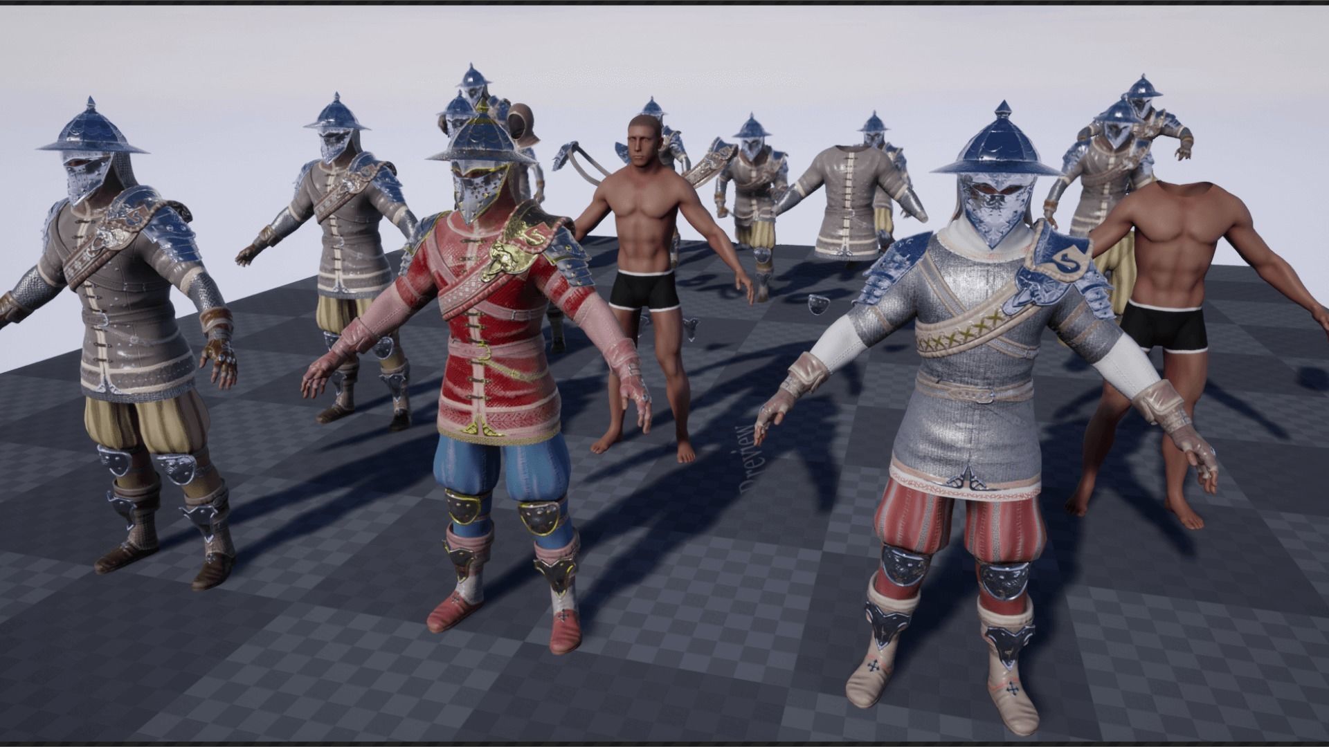 Mercenary Low-poly 3D model_22