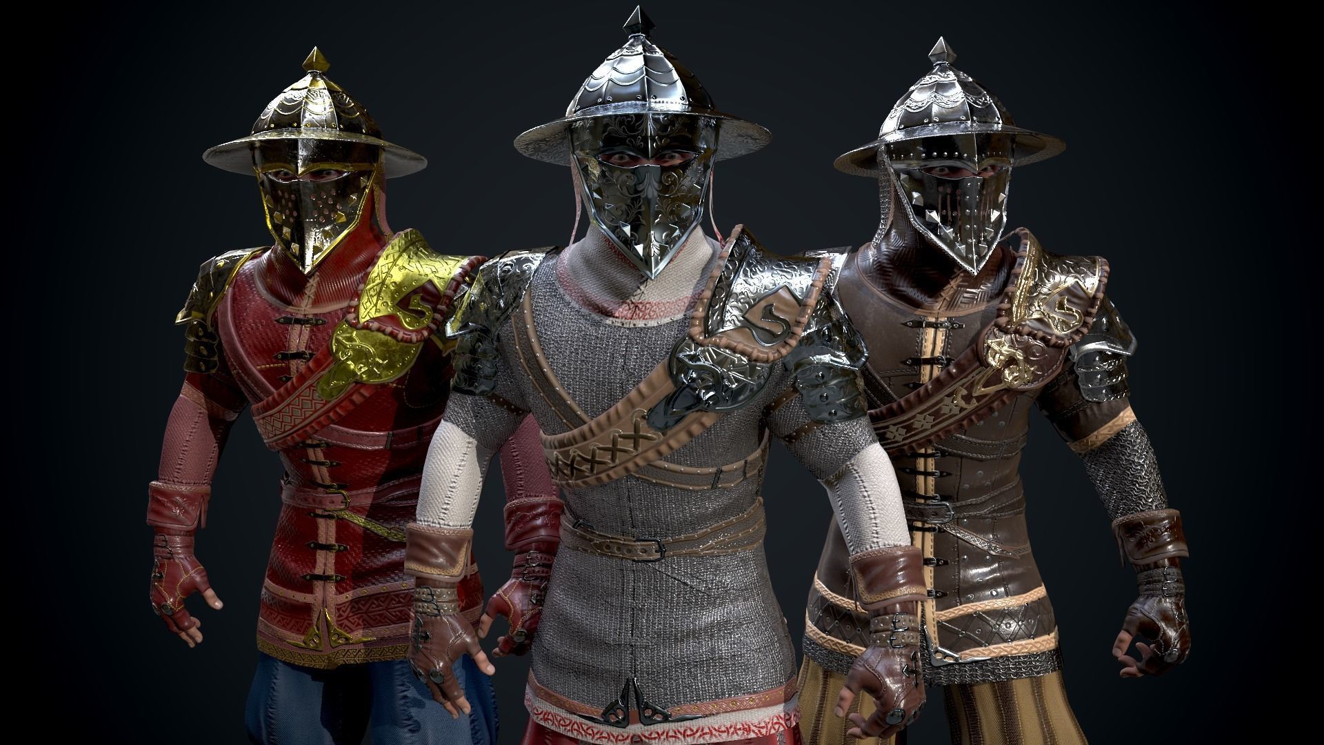 Mercenary Low-poly 3D model_10