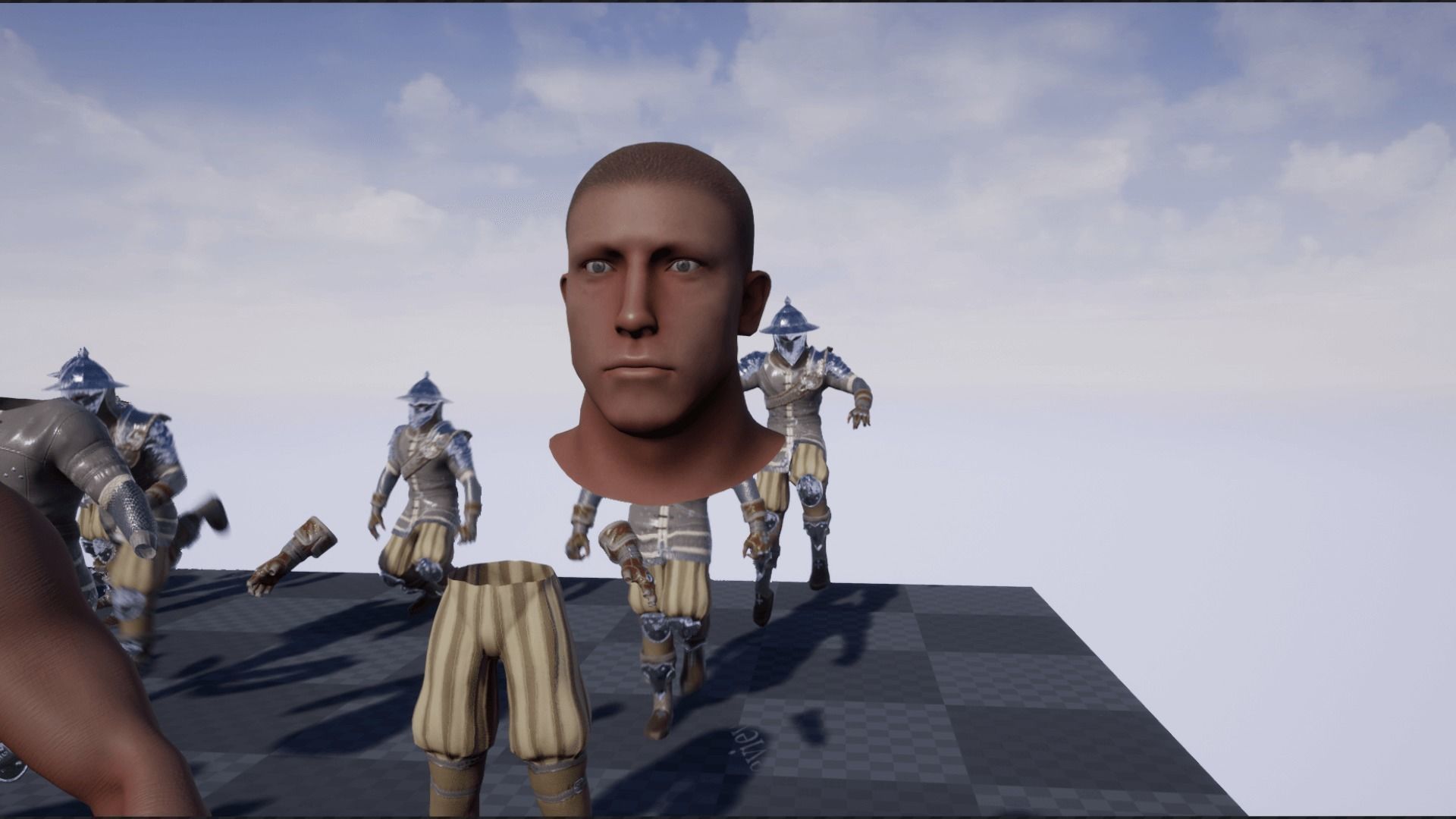 Mercenary Low-poly 3D model_29