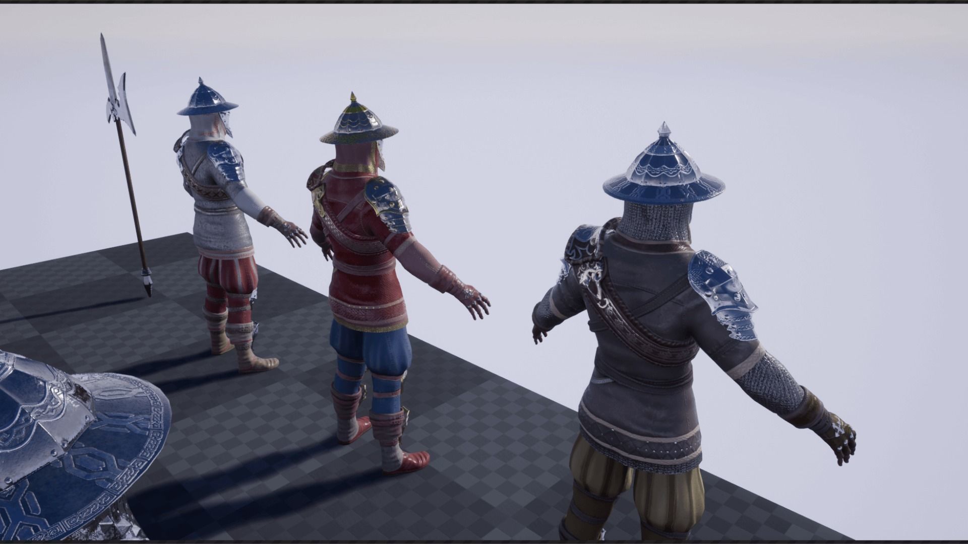 Mercenary Low-poly 3D model_31