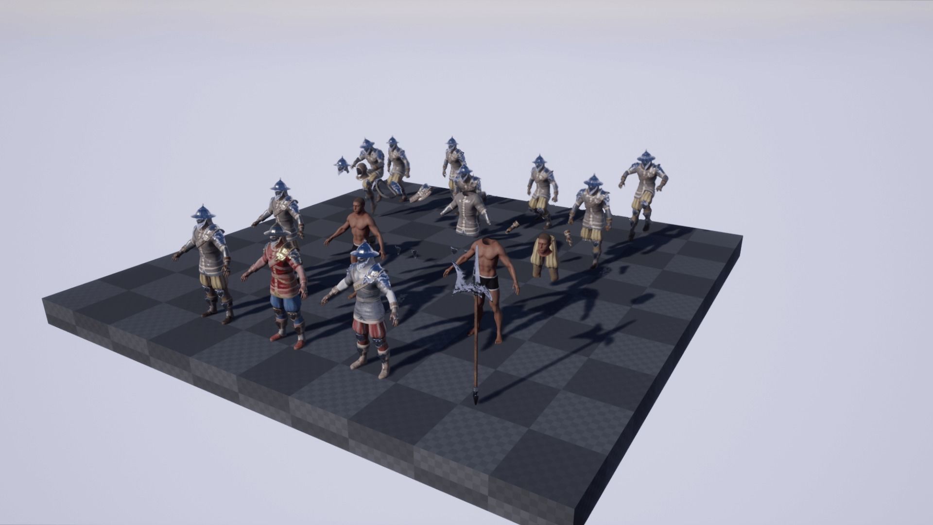 Mercenary Low-poly 3D model_23