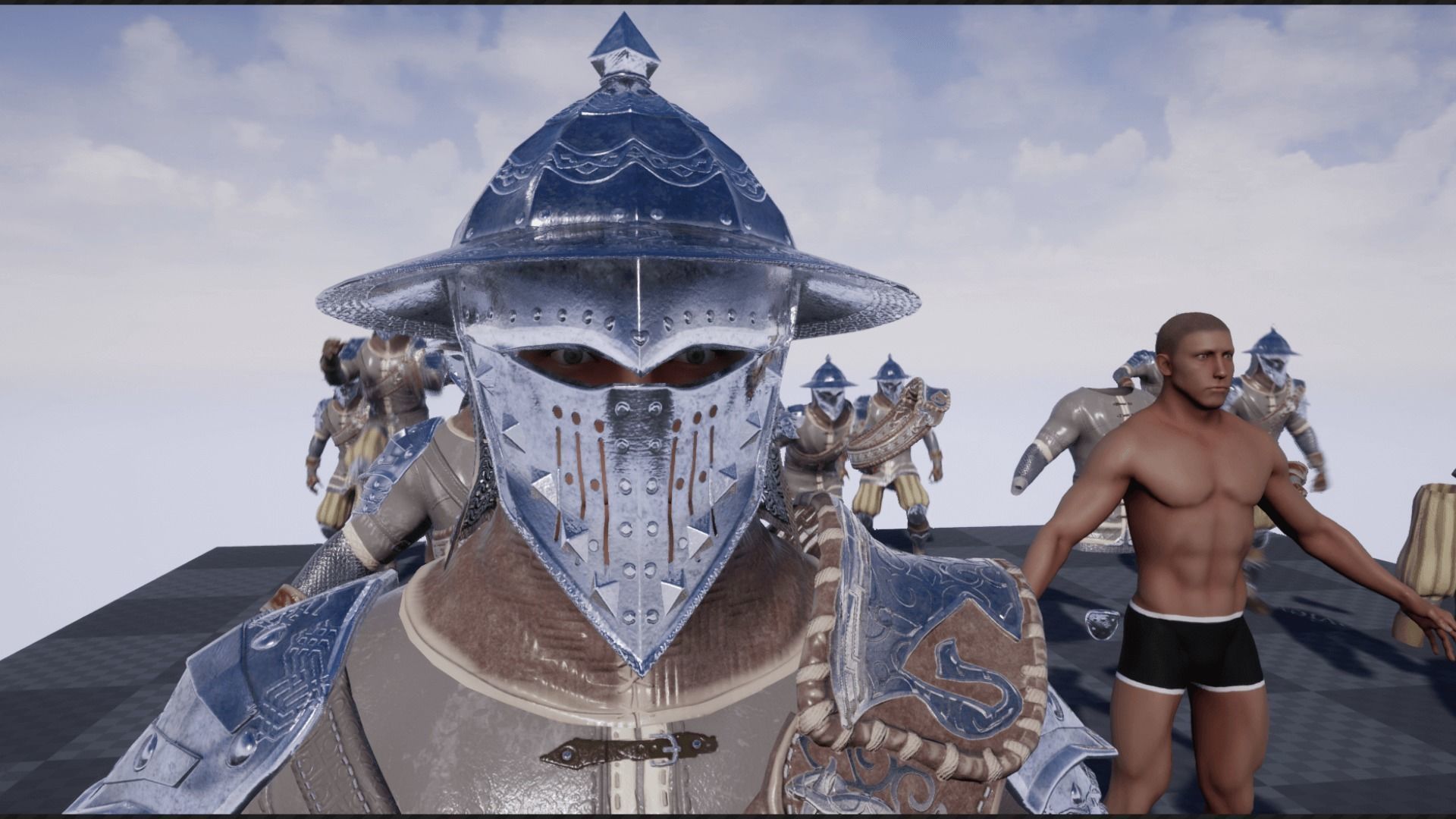 Mercenary Low-poly 3D model_30