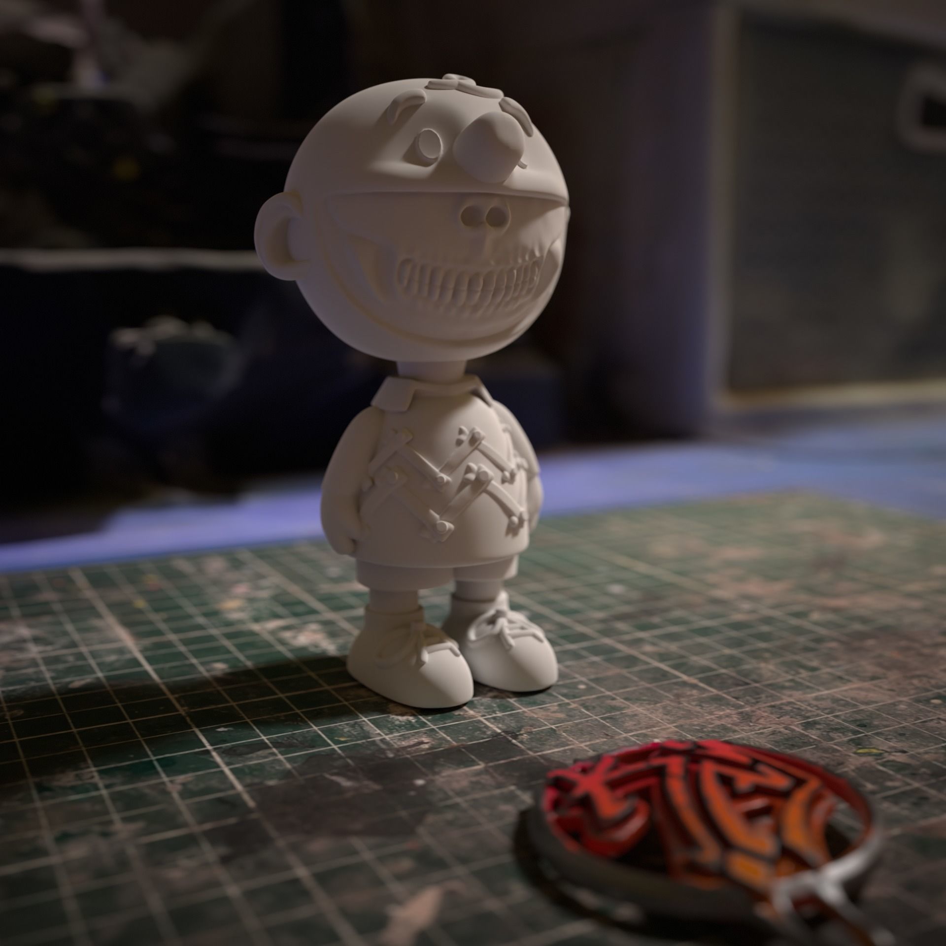 Charly Skull 3D print model_4