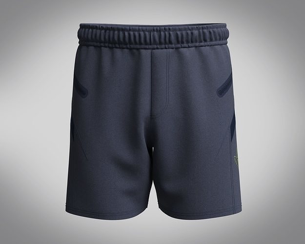 Mens Shorts-Blue 3D model