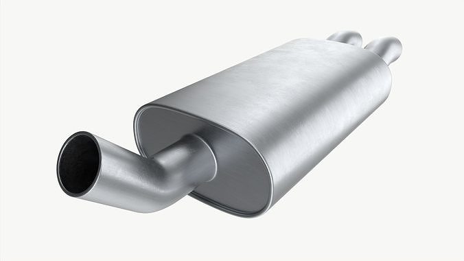 Car Exhaust Pipe 3D model 3