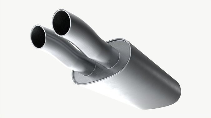 Car Exhaust Pipe 3D model 4