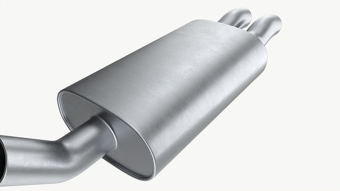 Car Exhaust Pipe 3D model 5