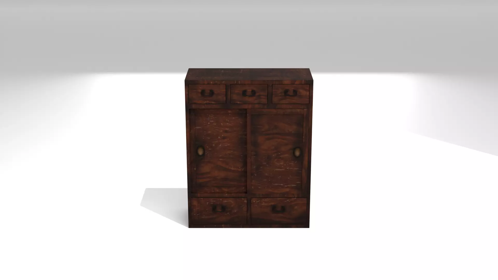 Old tea cabinet 3D model_0
