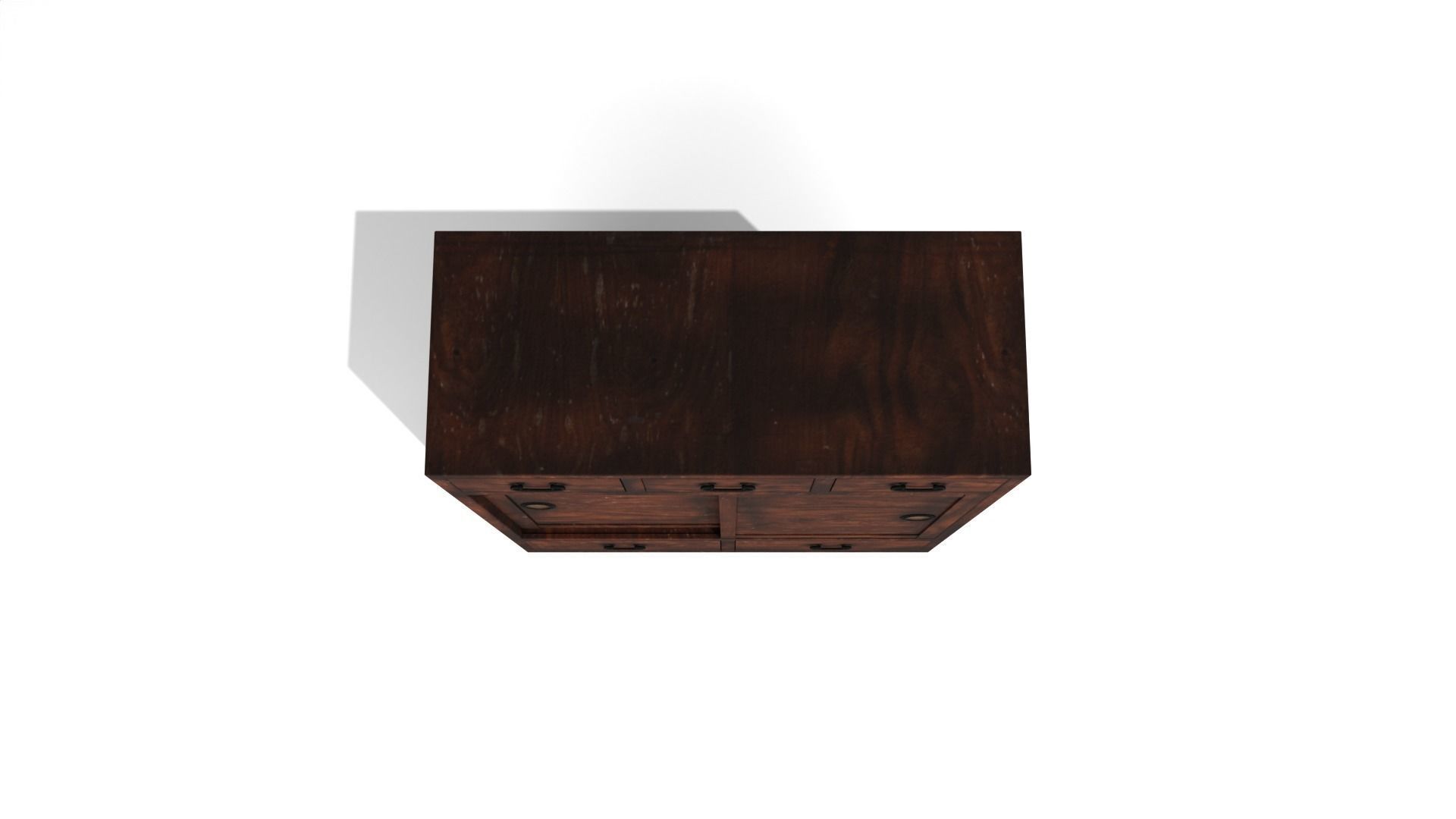 Old tea cabinet 3D model_1