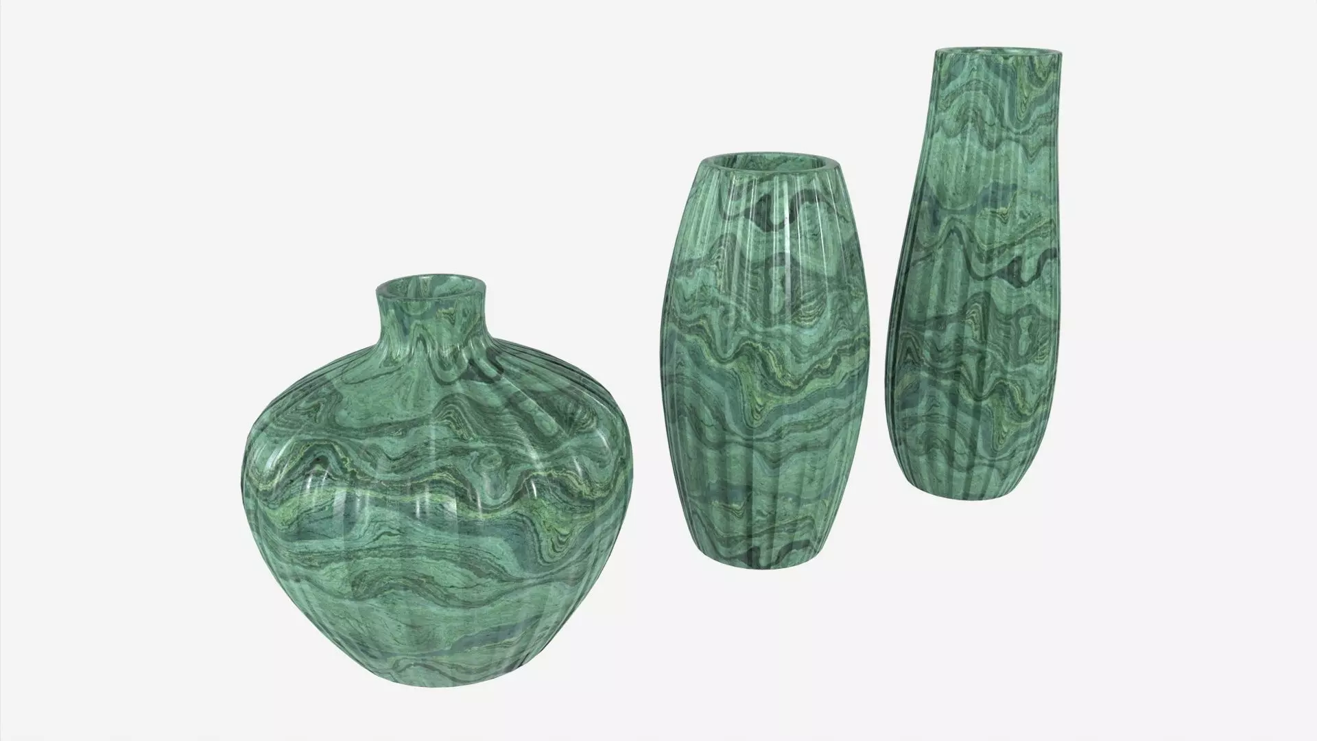 Ceramic Vases 3-set 02 3D model