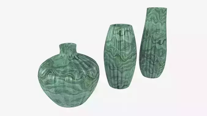 Ceramic Vases 3-set 02