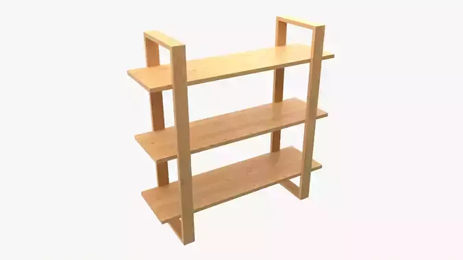Decorative Wall Shelf 04 3D model