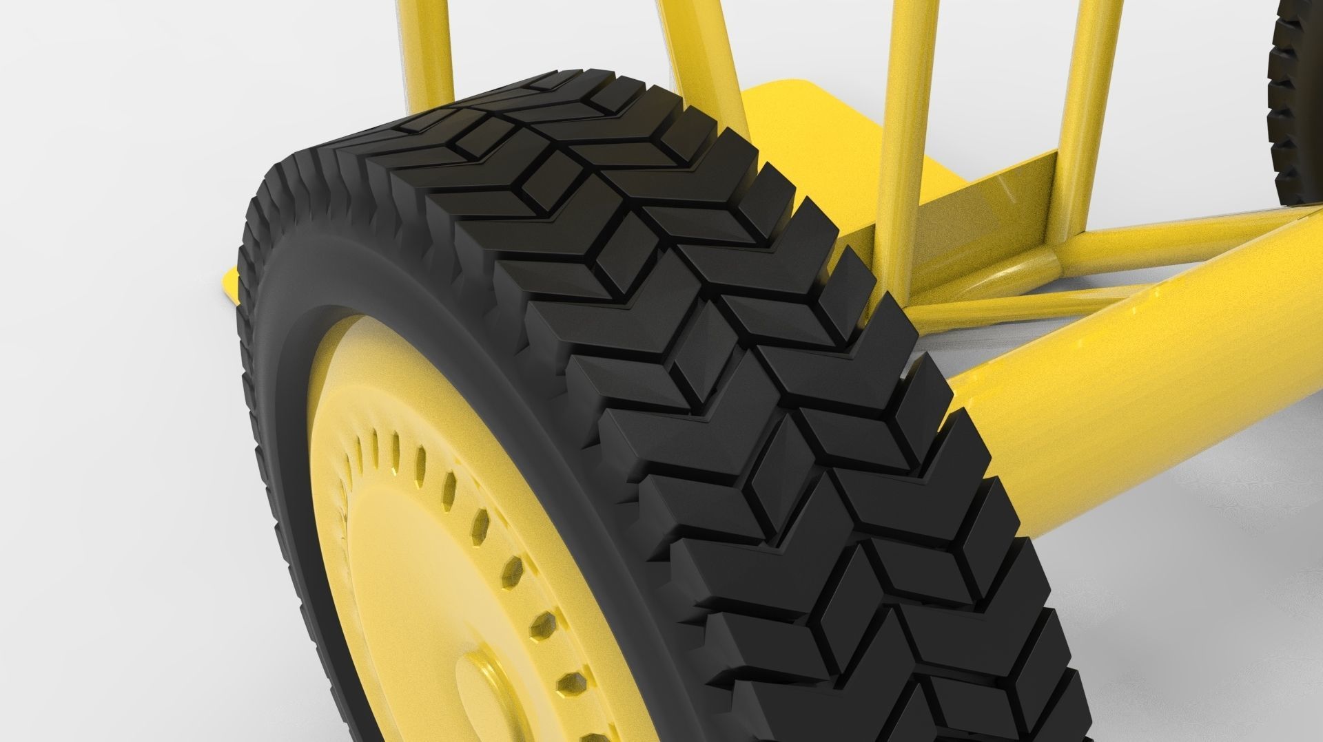 HANDCART 01-YELLOW 3D model_21