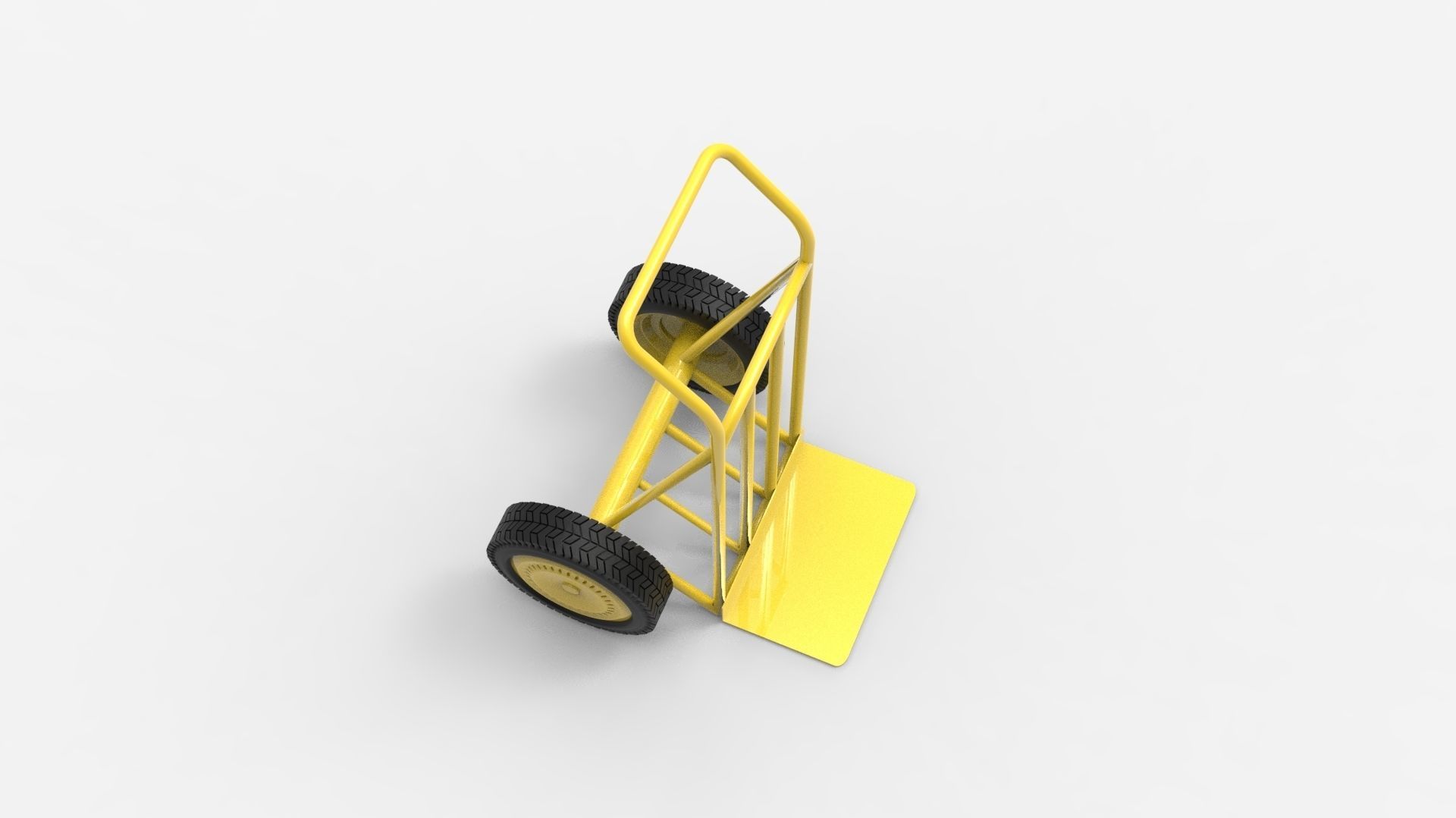 HANDCART 01-YELLOW 3D model_8