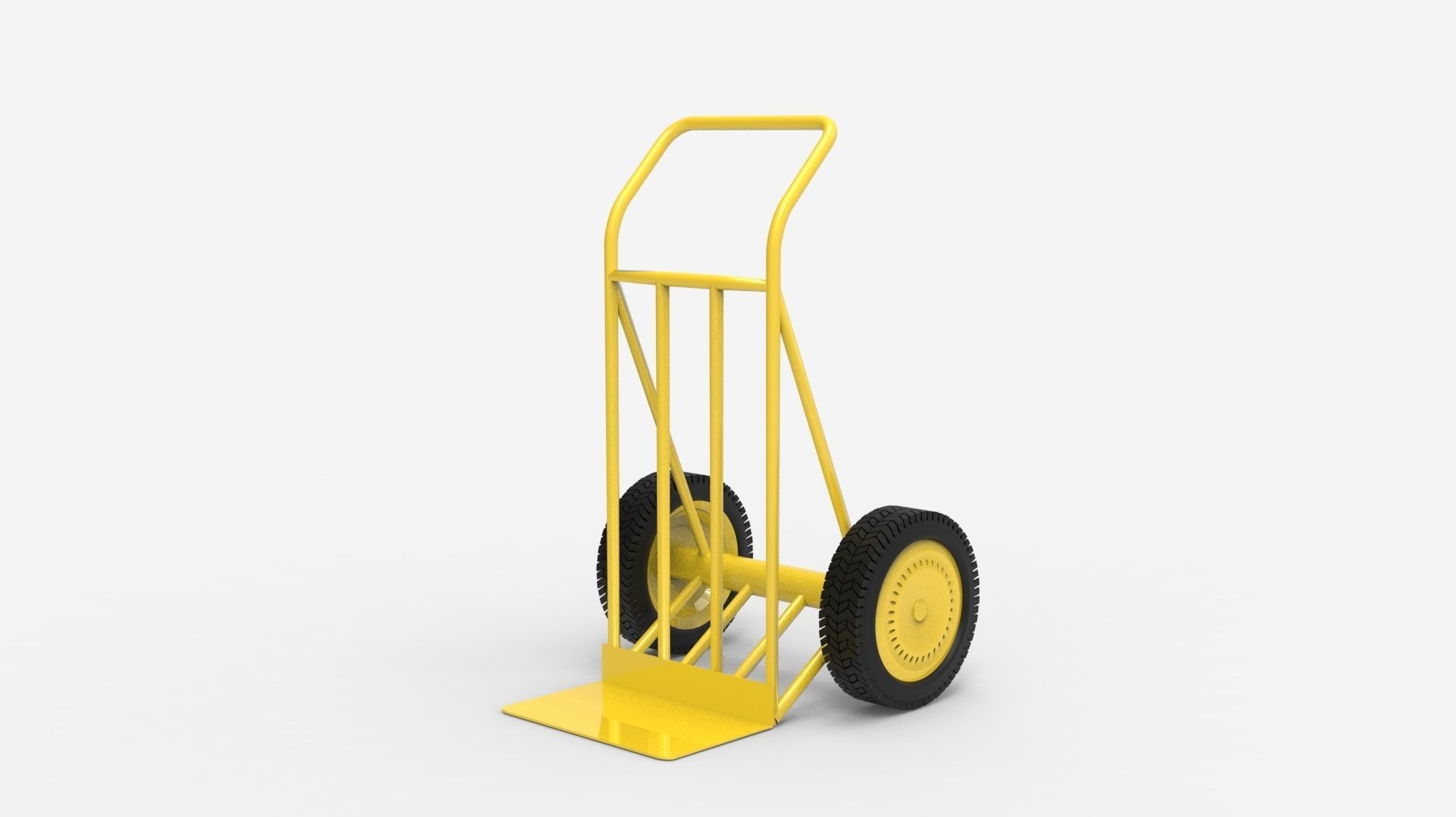 HANDCART 01-YELLOW 3D model_6