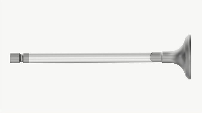 Internal combustion engine valve 3D model 4