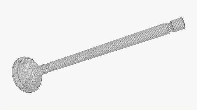 Internal combustion engine valve 3D model 6