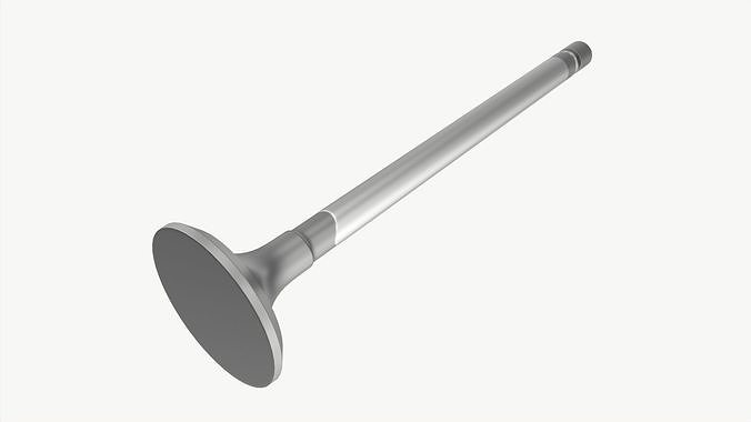 Internal combustion engine valve 3D model 3