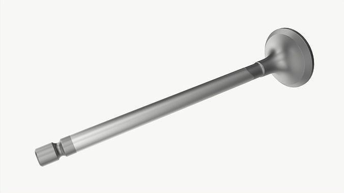 Internal combustion engine valve 3D model 2