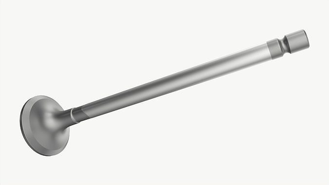 Internal combustion engine valve 3D model 5