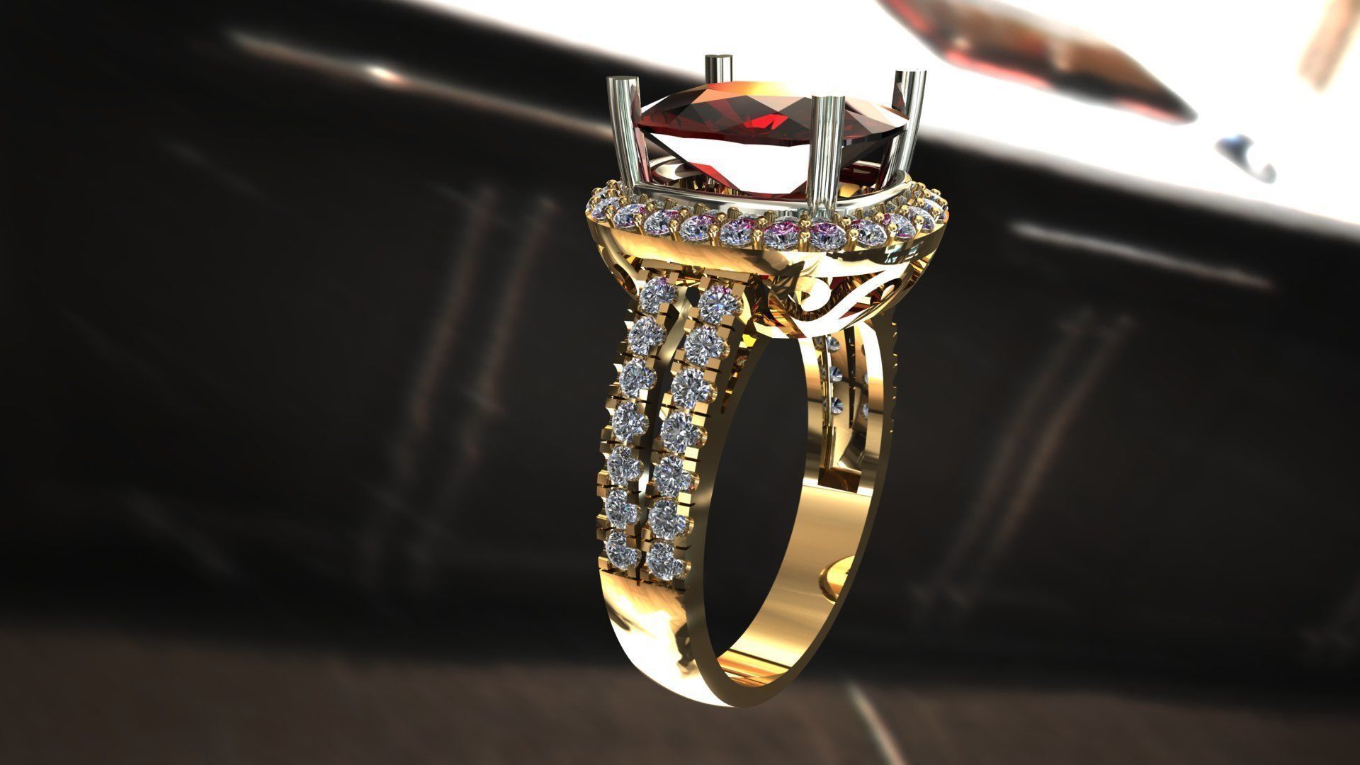 Womenring 01  3D model_2