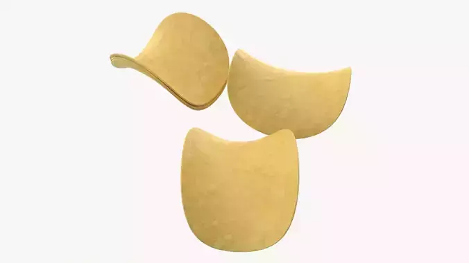 Potato chips 01 3D model
