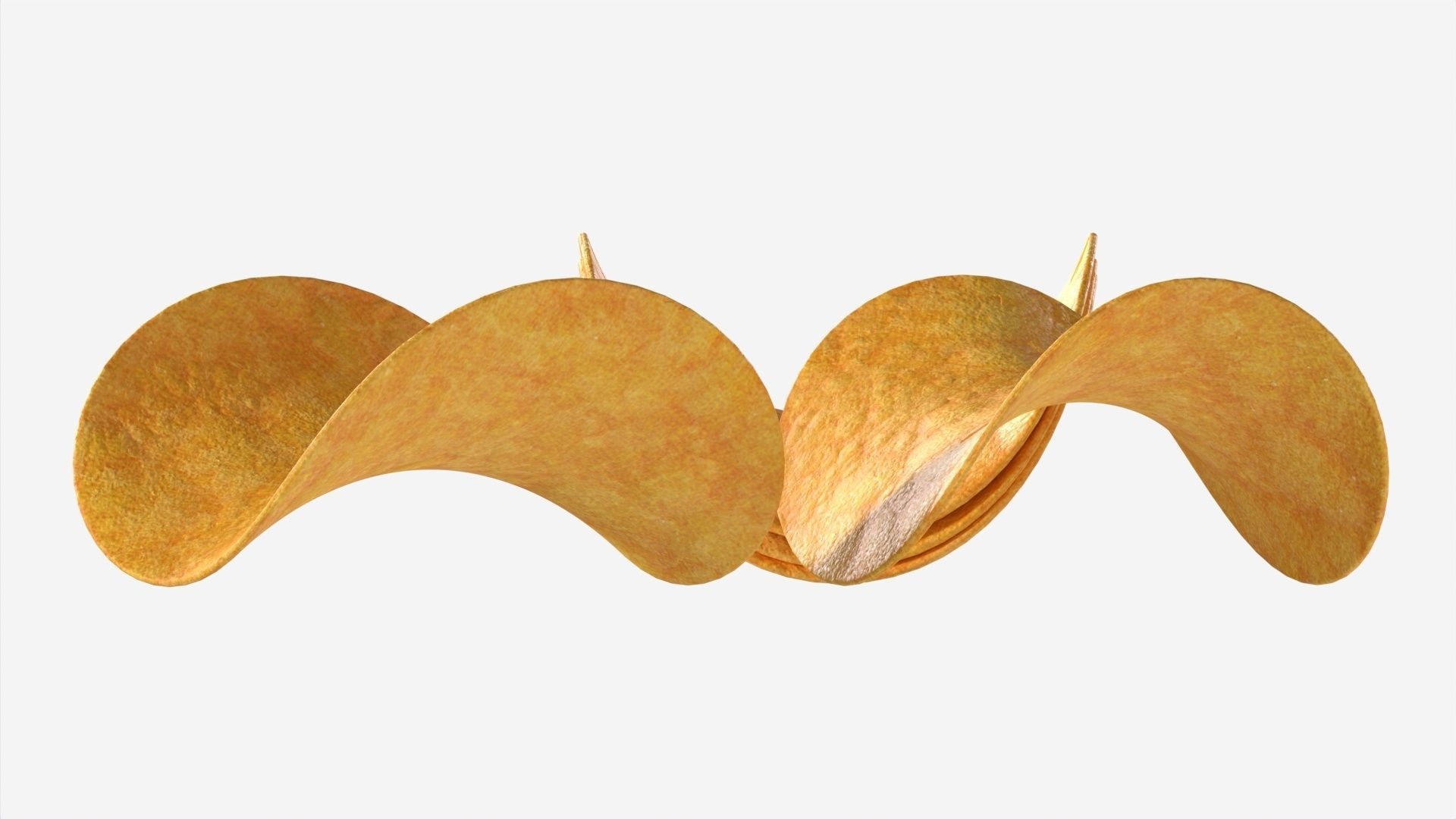 Potato chips 02 3D model_4