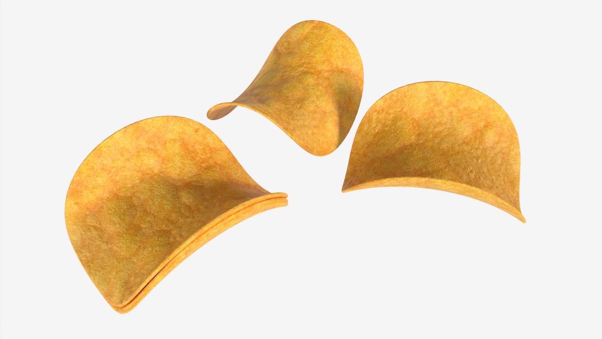 Potato chips 02 3D model_2