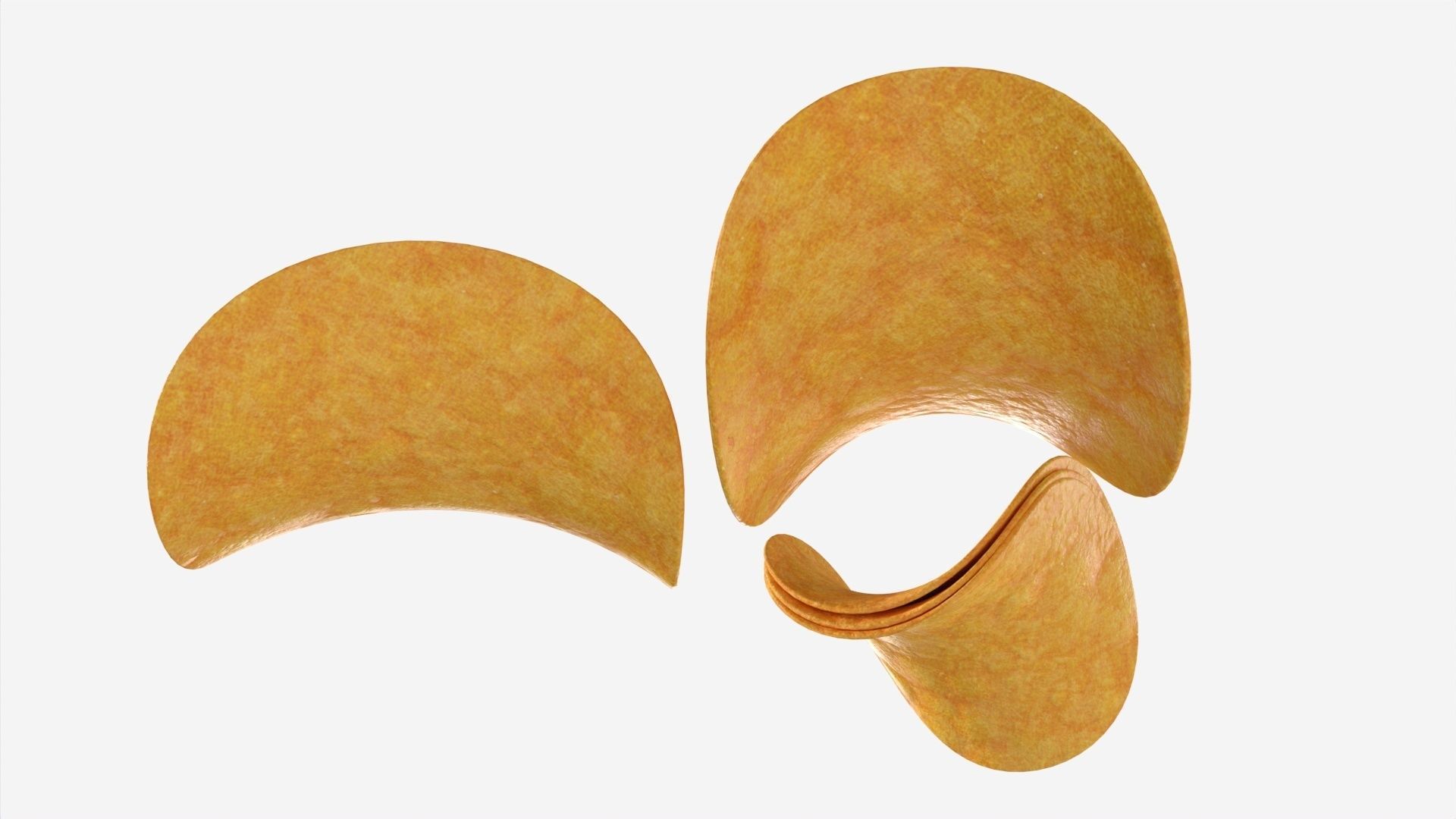 Potato chips 02 3D model_3