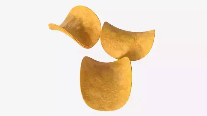 Potato chips 02 3D model