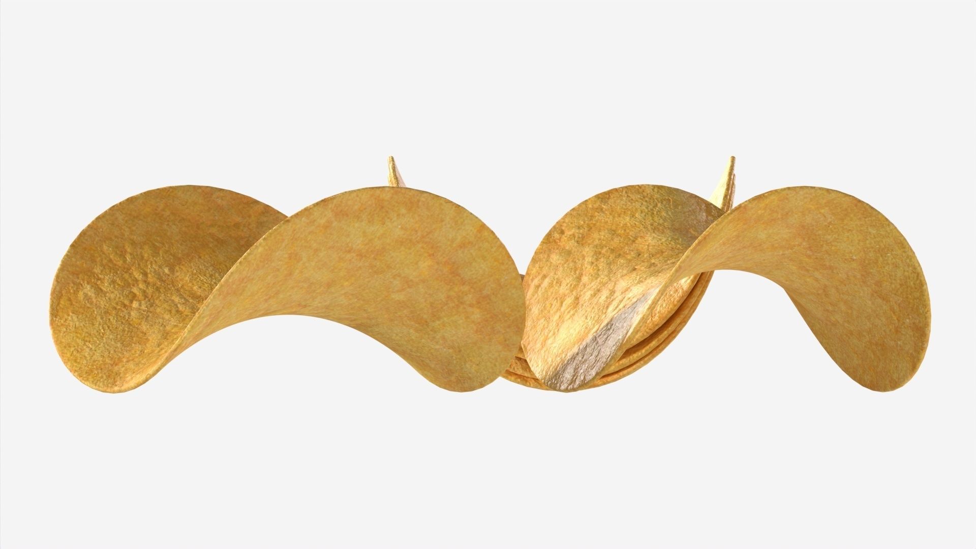 Potato chips 03 3D model_4