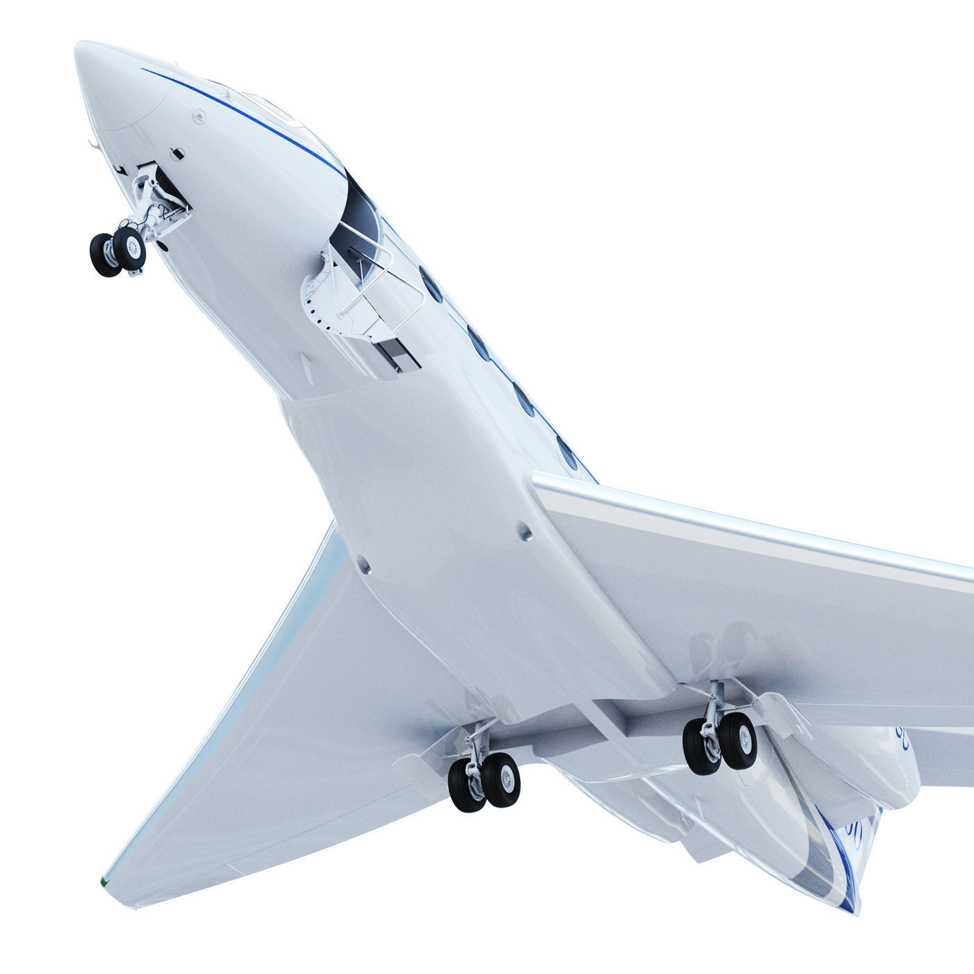 Aircraft  G500 3D model_2