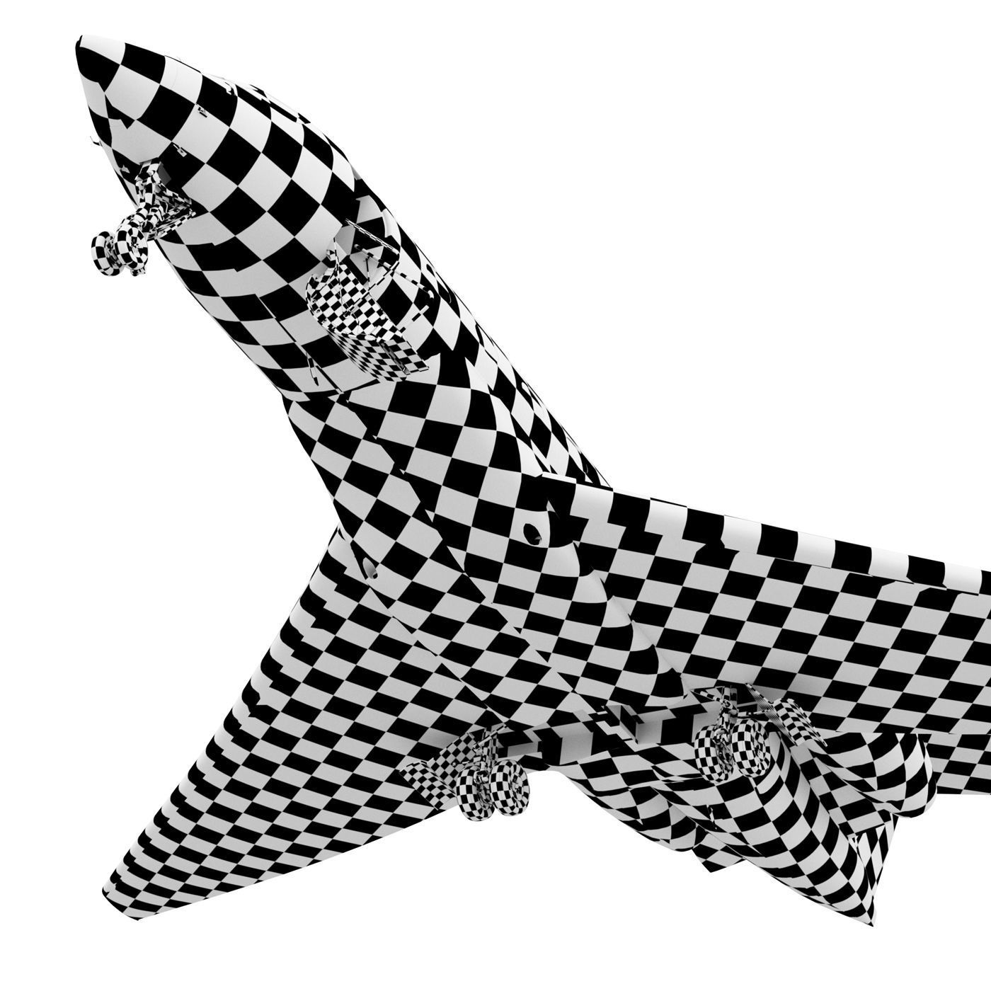 Aircraft  G500 3D model_7