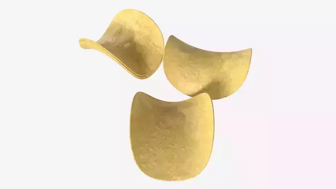 Potato chips 04 3D model